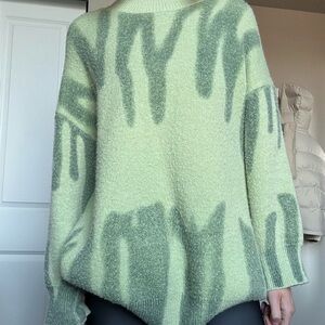 Iconic Verge Girl Green Sweater
